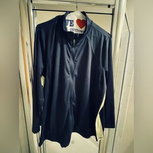 Talbots Sweatshirt - 3X - Navy Blue - Long Sleeve - Y2K Office Workwear Hoodie